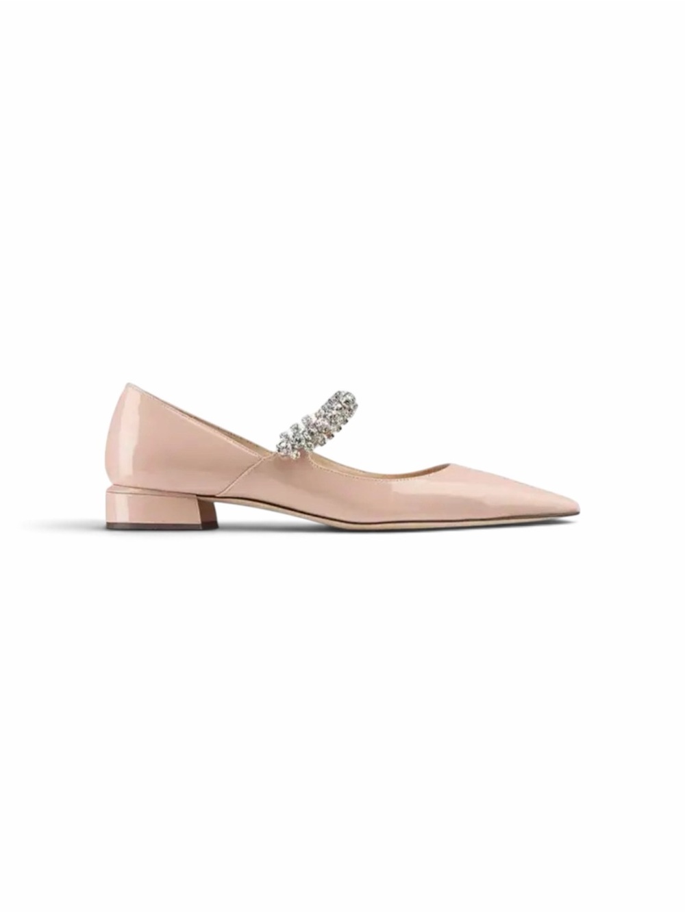 Jimmy Choo
Bing crystal-strap ballerina shoes